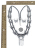 Zuni Sterling Silver Multicolor Butterfly Necklacke And Earrings Set AX127537